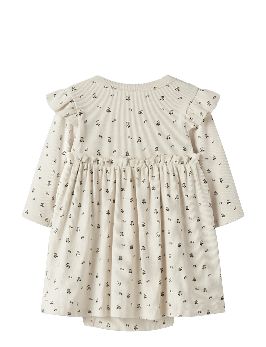 Lil'Atelier - NBFLAGO MIA LS BODY DRESS LIL - langærmede bodyer - turtledove - 1