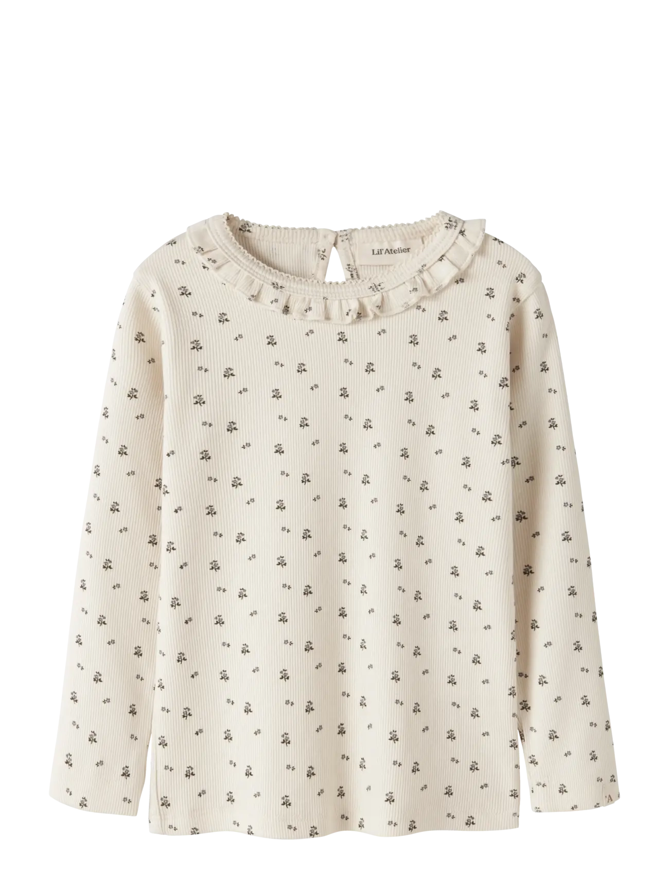 Lil'Atelier NMFLAGO MAI LS SLIM TOP LIL - Överdelar - TURTLEDOVE / cream