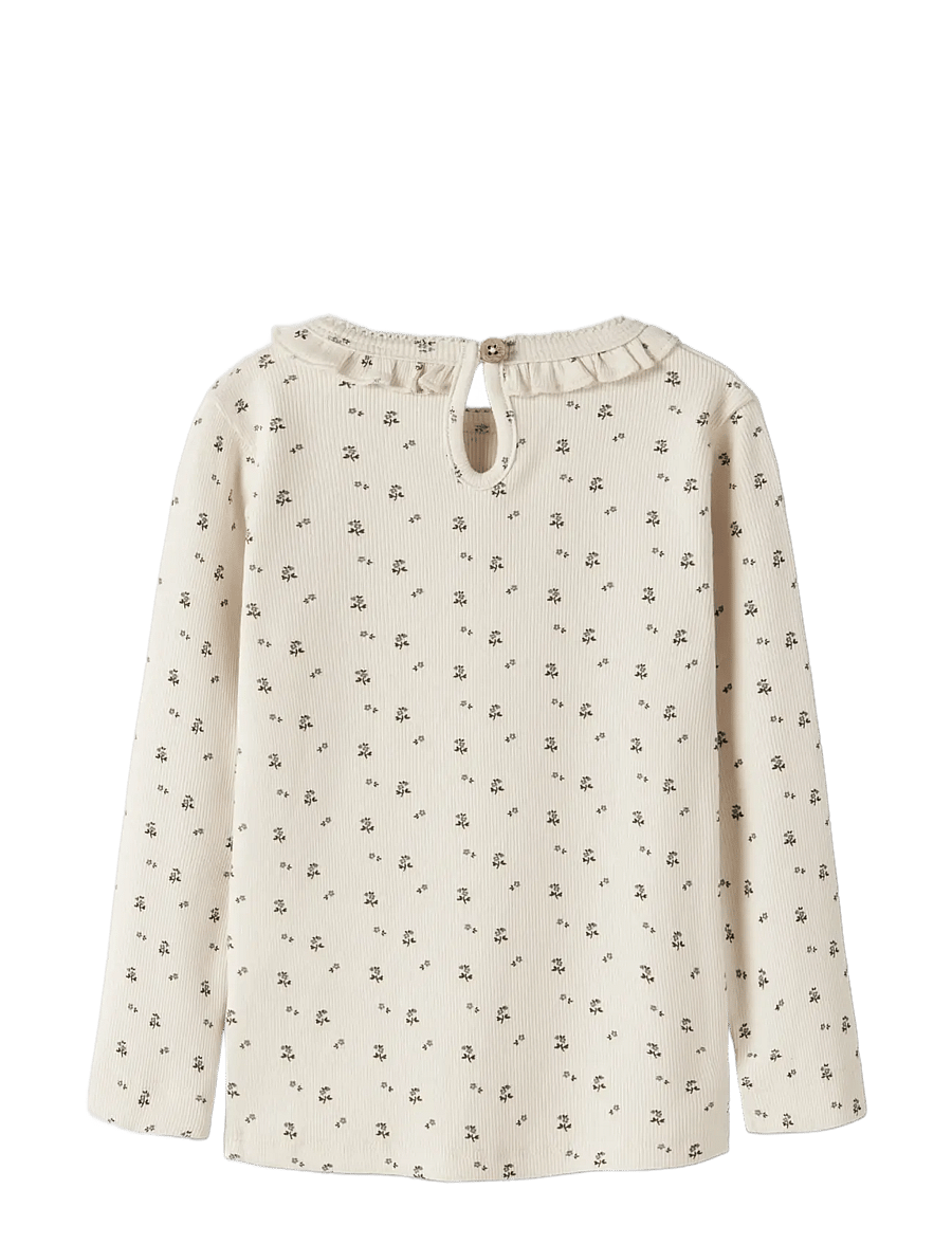Lil'Atelier - NMFLAGO MAI LS SLIM TOP LIL - långärmade t-shirts - turtledove - 2