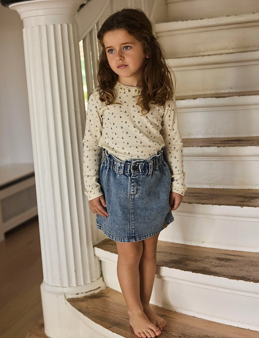 Lil'Atelier - NMFLAGO MAI LS SLIM TOP LIL - långärmade t-shirts - turtledove - 0