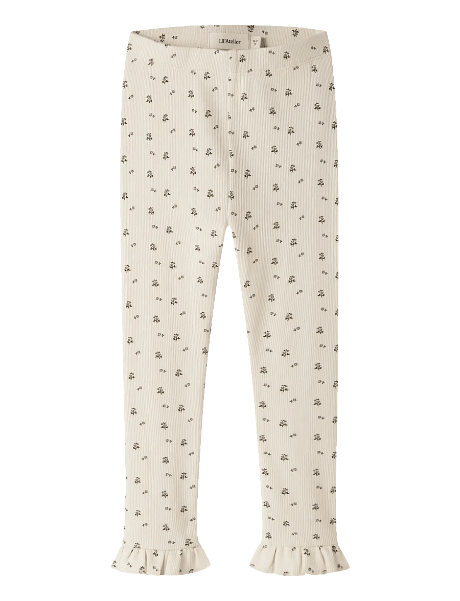 Lil'Atelier - NMFLAGO MER SLIM LEGGINGS LIL - leggings - turtledove - 0