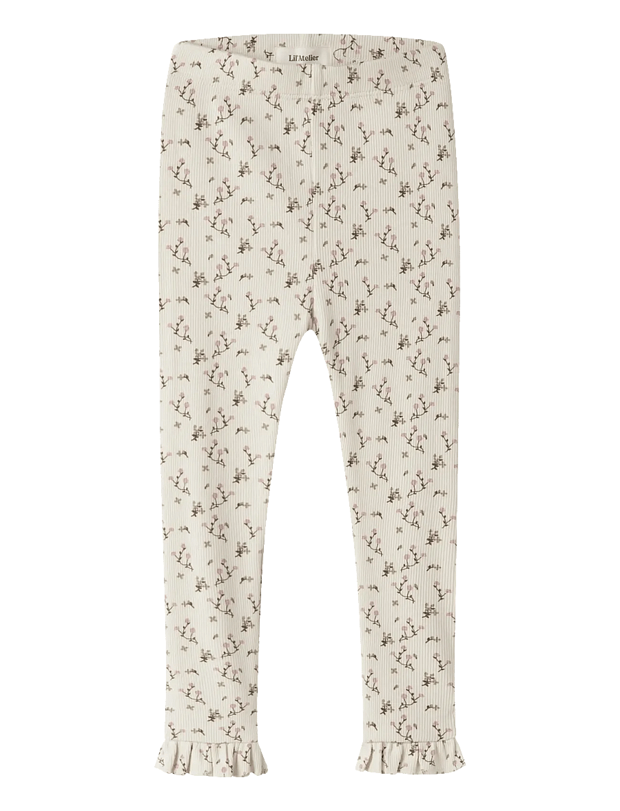 Lil'Atelier - NMFLAGO MER SLIM LEGGINGS LIL - leggings - turtledove - 0