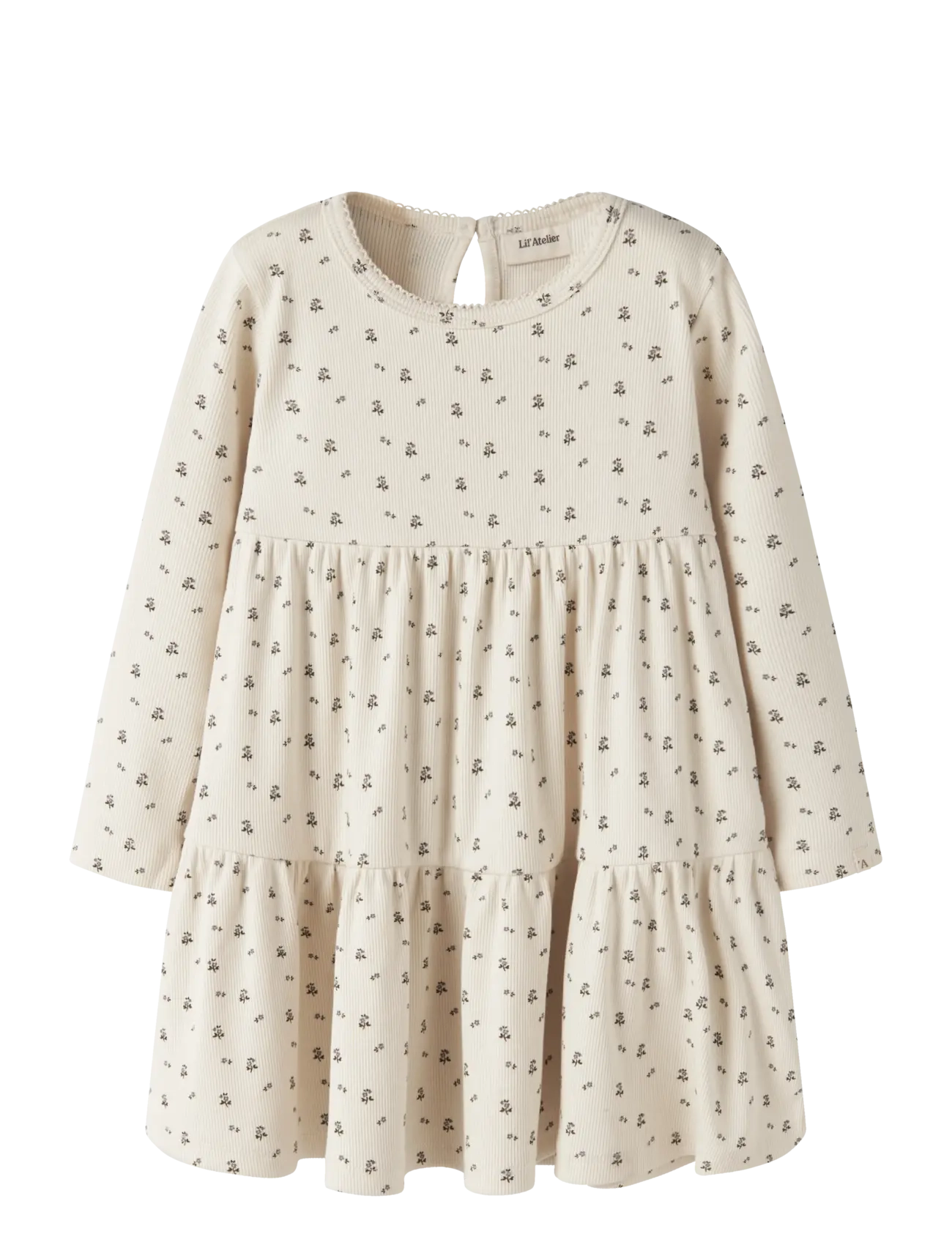 Lil'Atelier NMFLAGO MOI LS LOOSE DRESS LIL - Lil'Atelier - TURTLEDOVE / cream