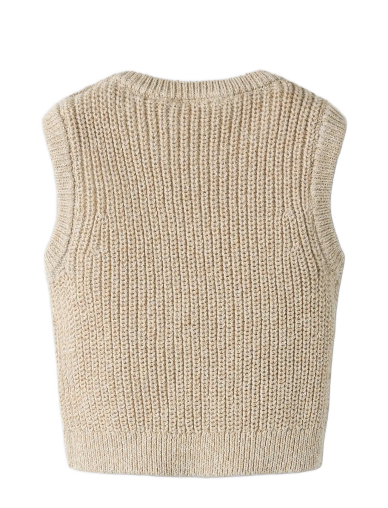 Lil'Atelier - NBMROKKOS KNIT VEST LIL - vests - white pepper - 1