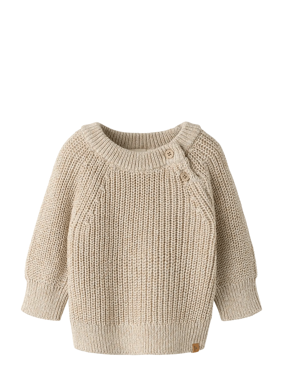 Lil'Atelier - NBMROKKOS LS KNIT LIL - pullover - white pepper - 0
