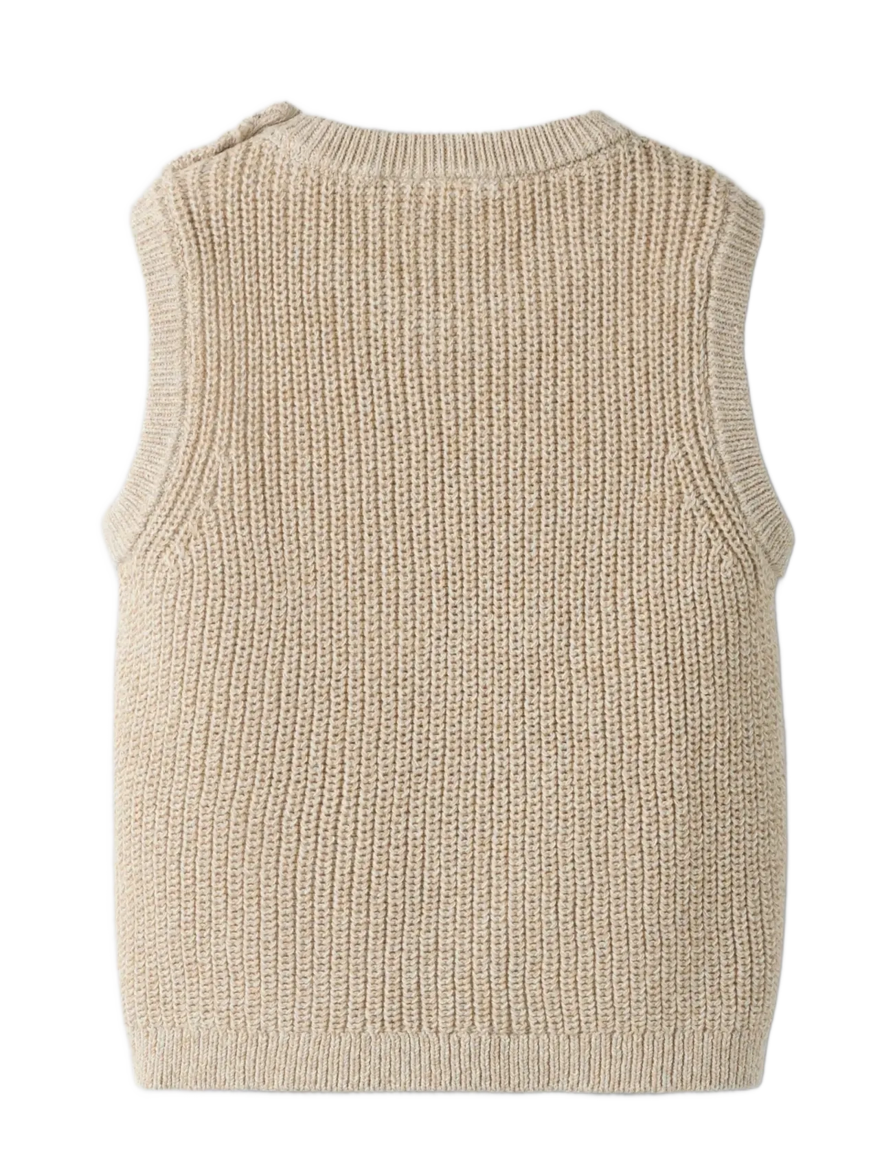 Lil'Atelier - NMMROKKOS KNIT VEST LIL - vests - white pepper - 1