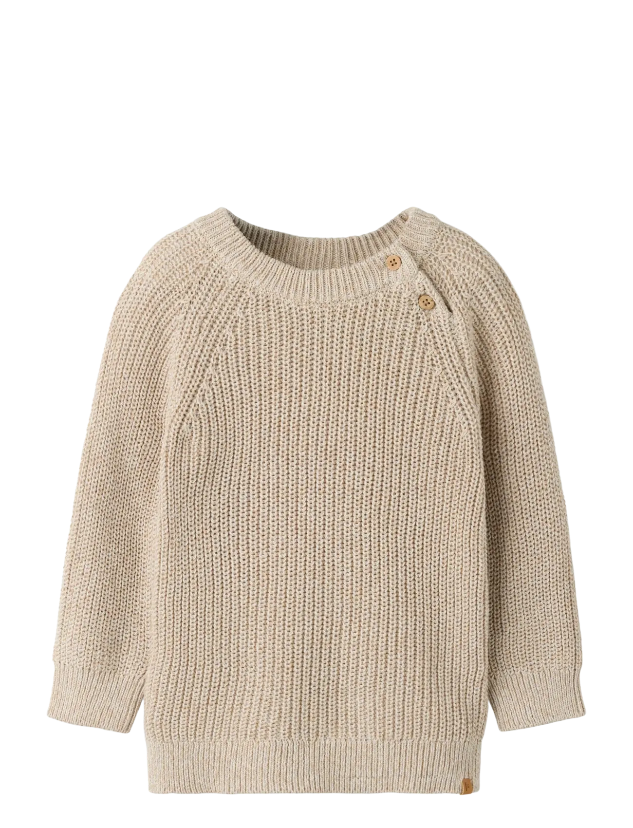 Lil'Atelier NMMROKKOS LS KNIT LIL - Riided - WHITE PEPPER / beige