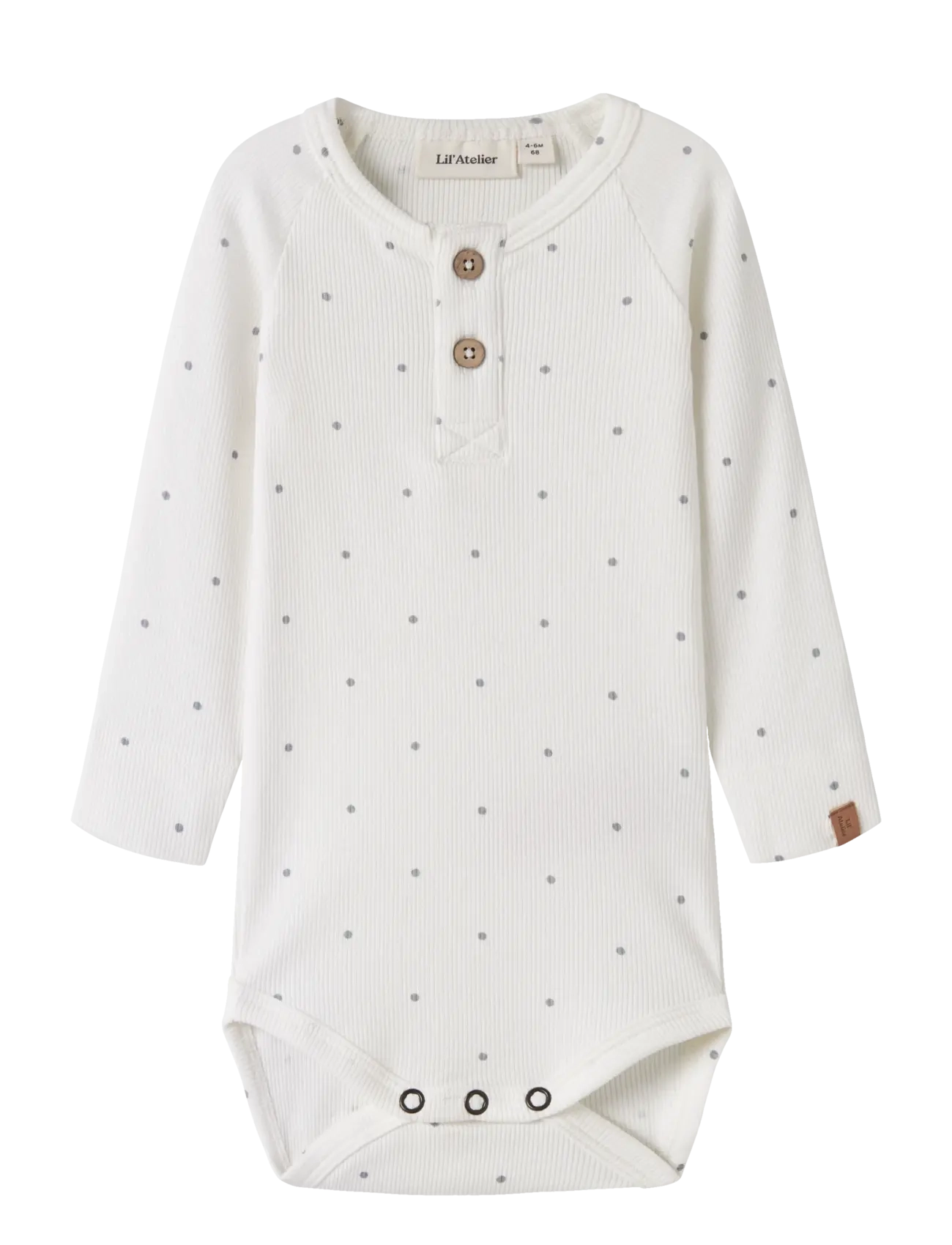 Lil'Atelier NBMGAGO KIP LS SLIM BODY LIL NOOS - Strampler - COCONUT MILK / white