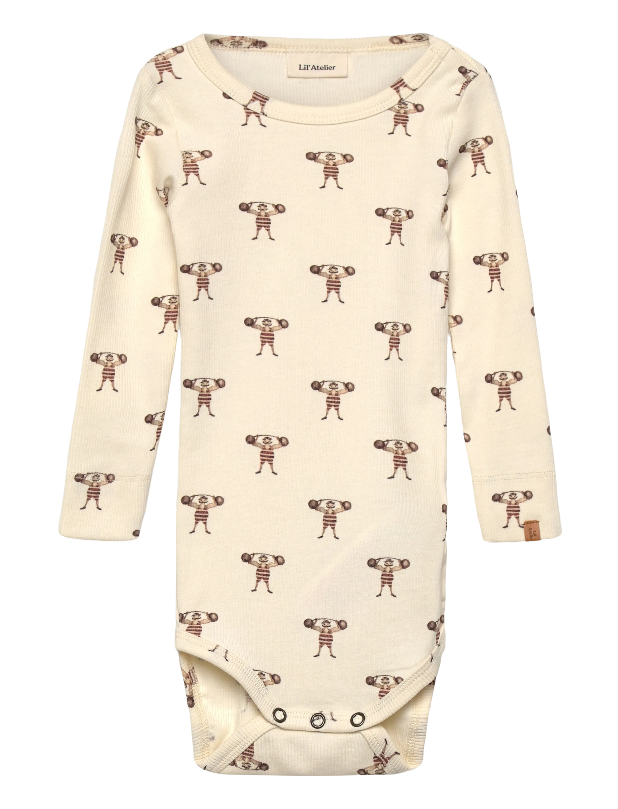 Lil'Atelier NBMGAVO EMO LS SLIM BODY LIL - Sommarfynd - TURTLEDOVE / cream