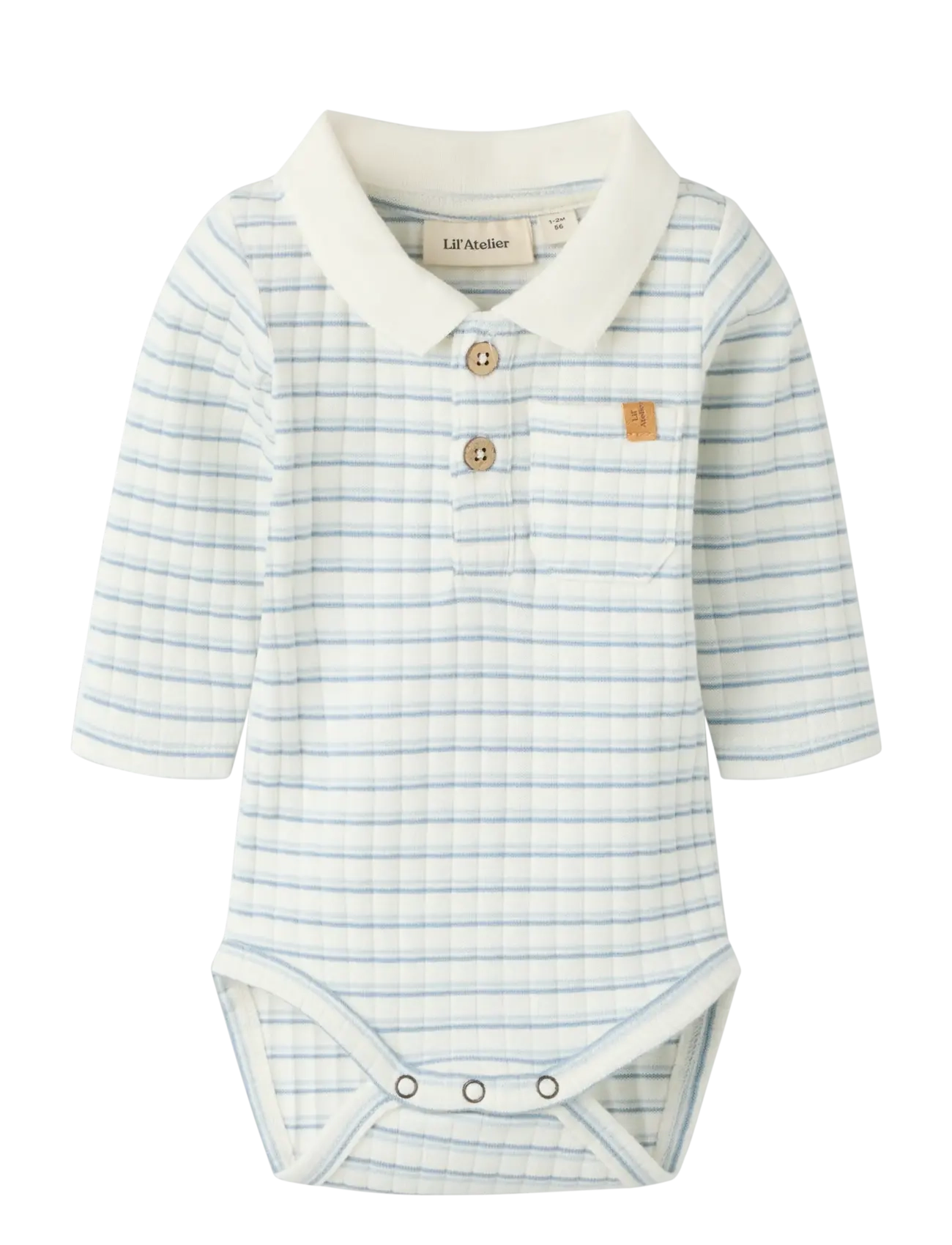 Lil'Atelier NBMHALDUR LS SLIM BODY LIL - Långärmade bodysuits - COCONUT MILK / cream