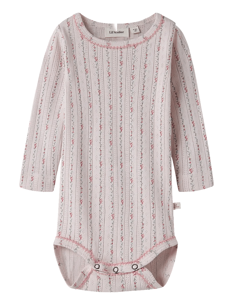 Lil'Atelier - NBFRACHELLO DUNA LS SLIM BODY LIL - long-sleeved - morganite - 0