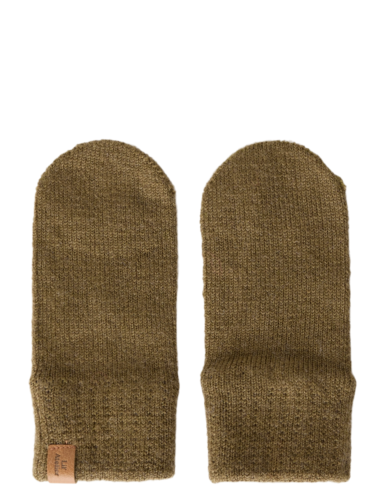 Lil'Atelier NBNNANSON KNIT MITTENS LIL - Wolle - KANGAROO / khaki/green