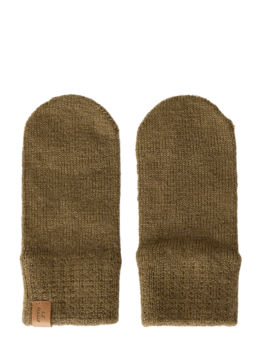 Lil'Atelier - NBNNANSON KNIT MITTENS LIL - handskar - kangaroo - 0