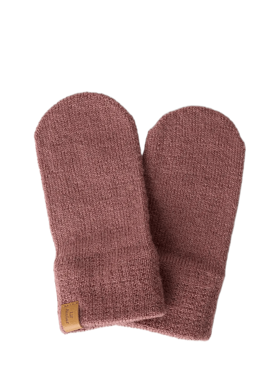 Lil'Atelier - NBNNANSON KNIT MITTENS LIL - kindad - withered rose - 1