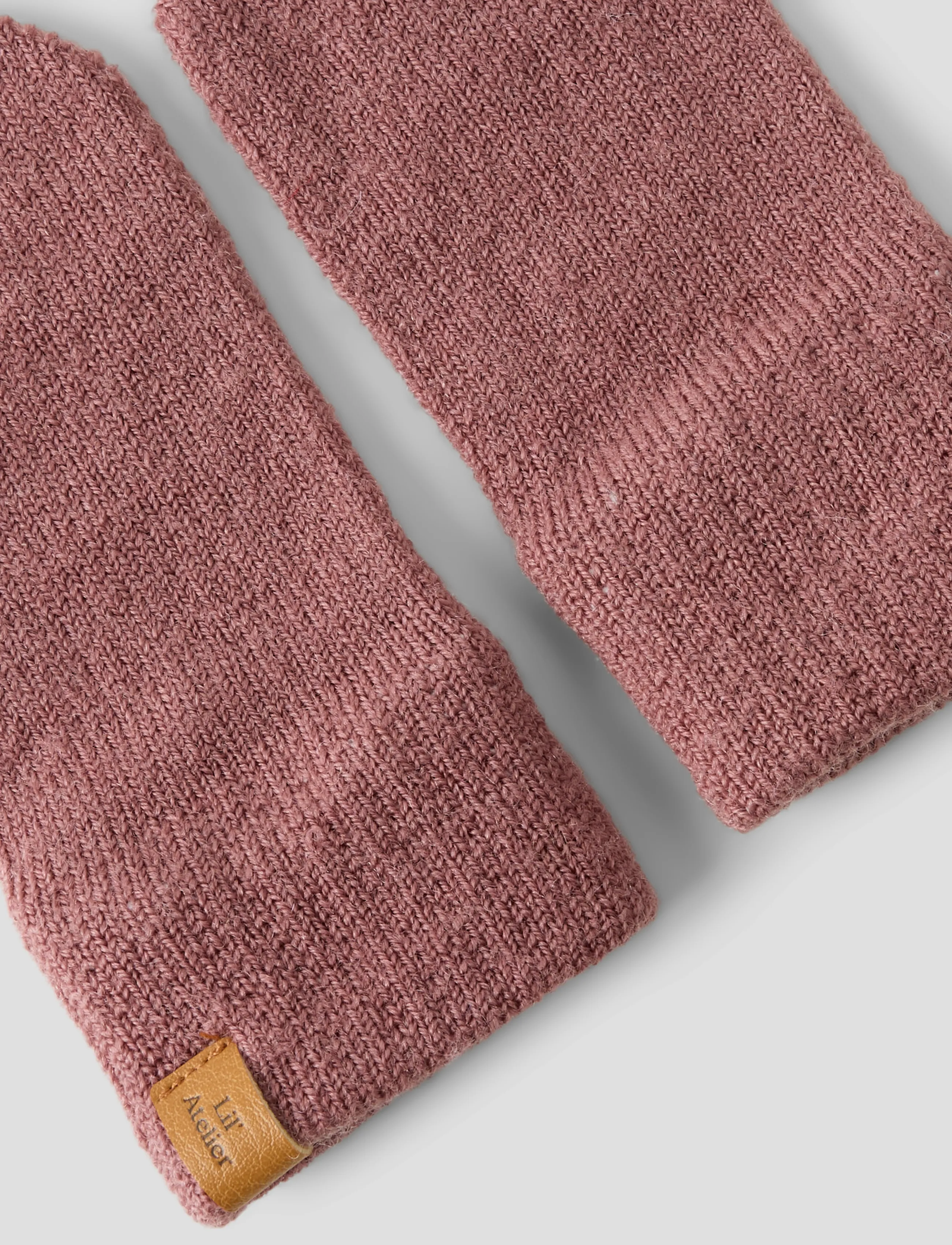 Lil'Atelier - NBNNANSON KNIT MITTENS LIL - gloves - withered rose - 2
