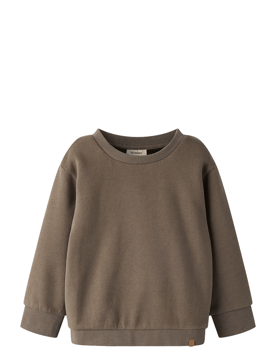 Lil'Atelier - NMNILONDON LOOSE SWEAT BRU LIL NOOS - sweatshirts - shitake - 0