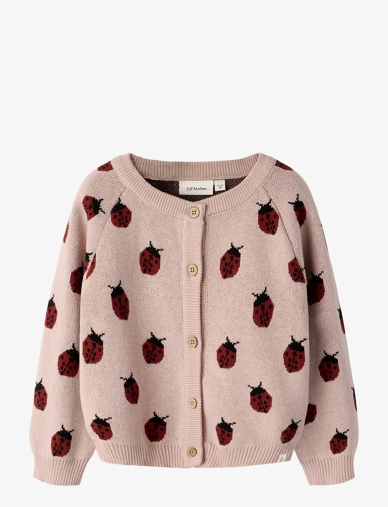 Lil'Atelier - NMFLULIO KNIT CARD LIL NOOS - cardigans - misty rose - 0