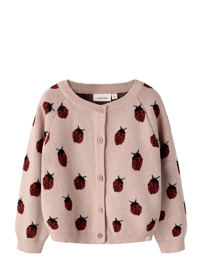 Lil'Atelier - NMFLULIO KNIT CARD LIL NOOS - cardigans - misty rose - 0