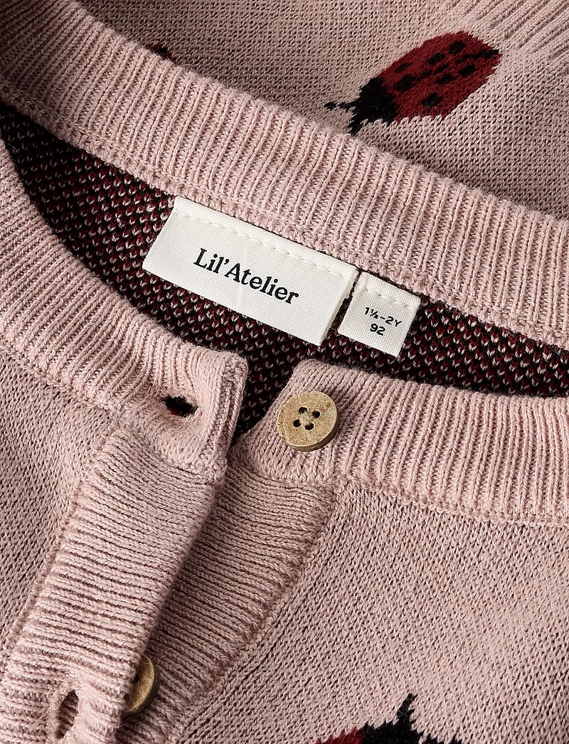 Lil'Atelier - NMFLULIO KNIT CARD LIL NOOS - cardigans - misty rose - 2
