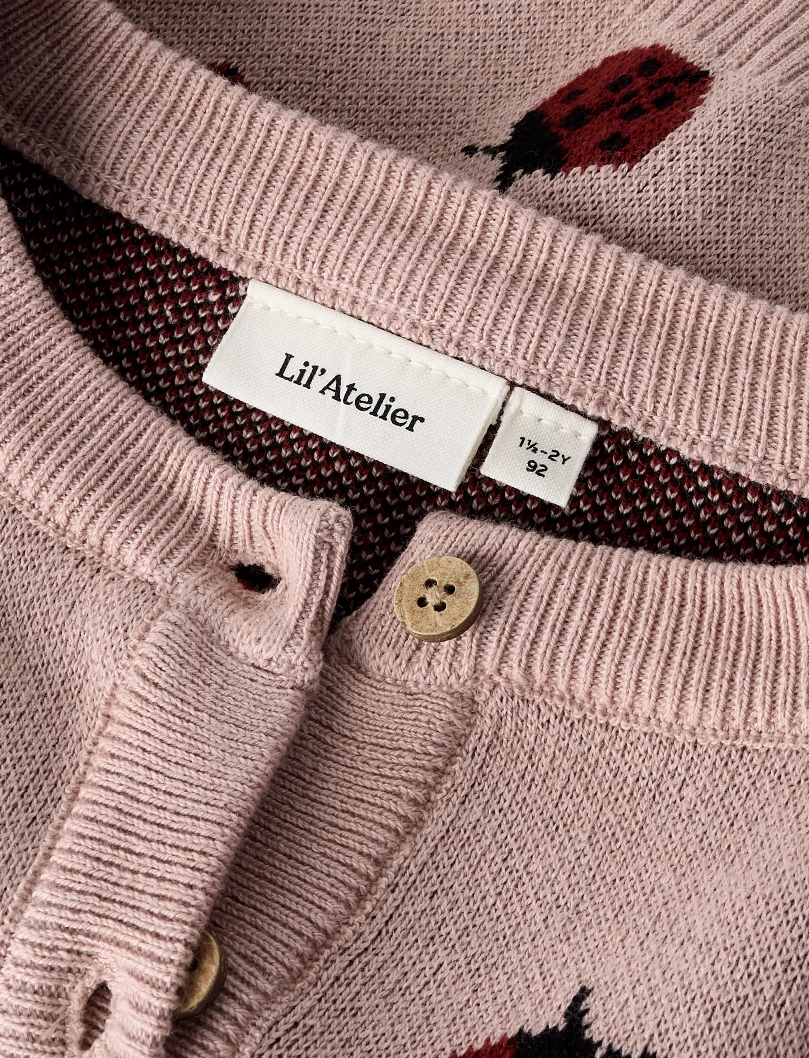 Lil'Atelier - NMFLULIO KNIT CARD LIL NOOS - cardigans - misty rose - 2