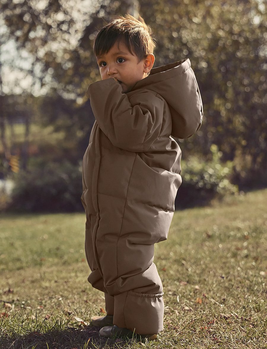 Lil'Atelier - NBNLAMEDOW03 PUFFER SNOWSUIT FO LIL - schneeanzug - dark earth - 3
