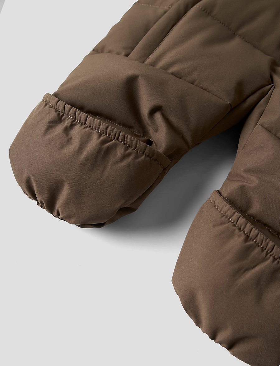 Lil'Atelier - NBNLAMEDOW03 PUFFER SNOWSUIT FO LIL - talvekombed - dark earth - 2