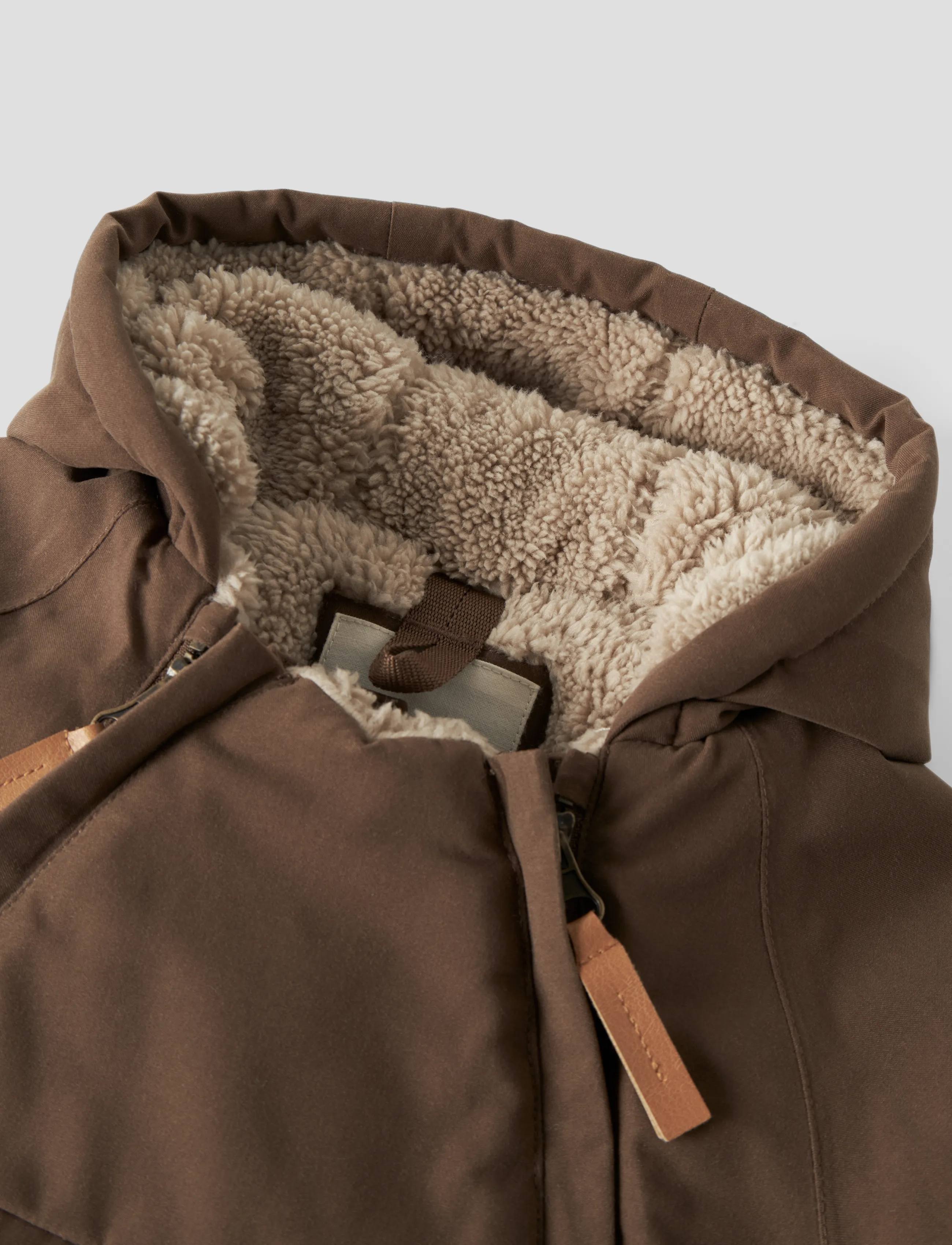 Lil'Atelier - NBNLASNOW05 JKT SOLID FO LIL - daunen- und steppjacken - dark earth - 3