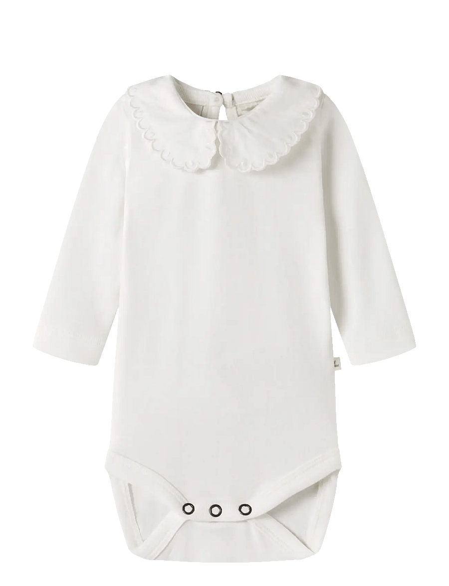 Lil'Atelier - NBFFUNDO LIA LS SLIM BODY LIL - pikkade varrukatega bodid - coconut milk - 0