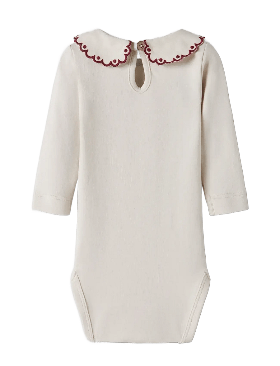 Lil'Atelier - NBFFUNDO LIA LS SLIM BODY LIL - långärmade bodies - turtledove - 1