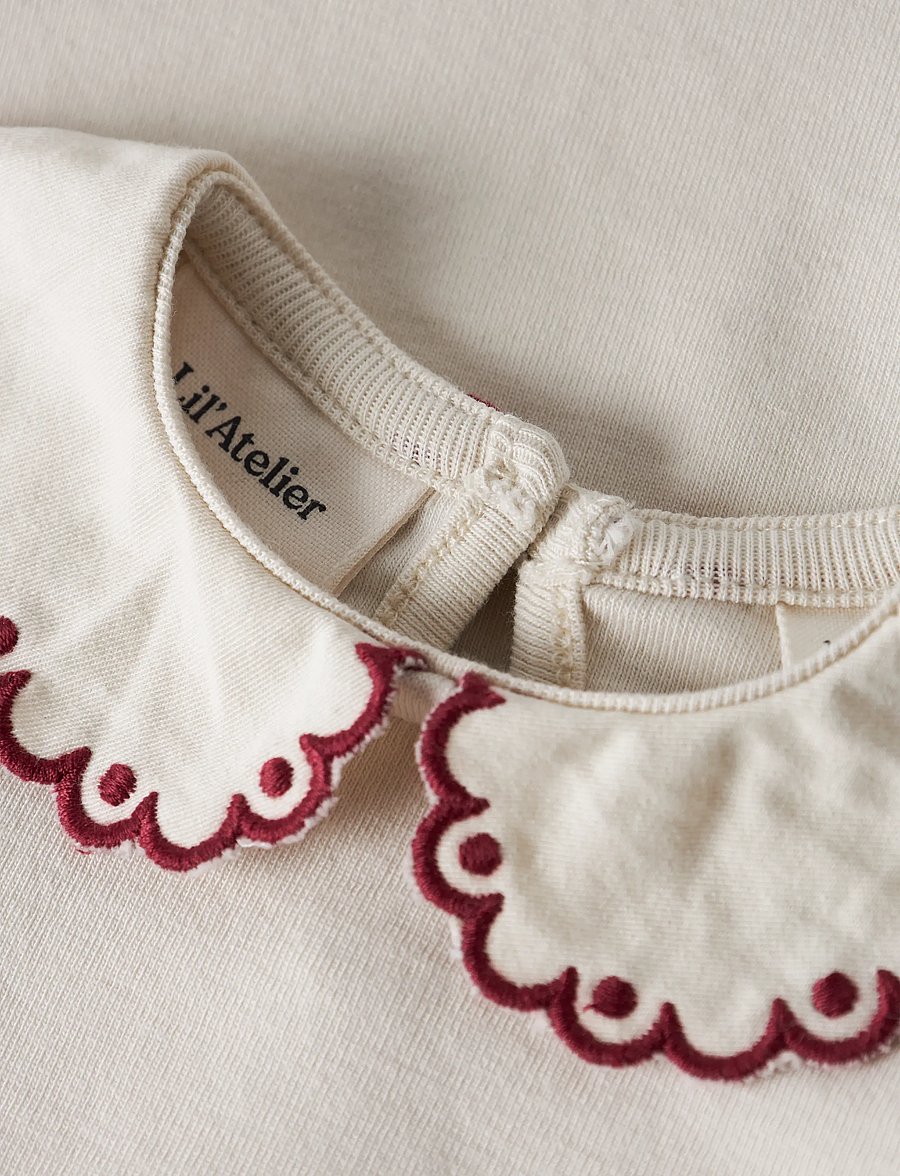 Lil'Atelier - NBFFUNDO LIA LS SLIM BODY LIL - långärmade bodies - turtledove - 3