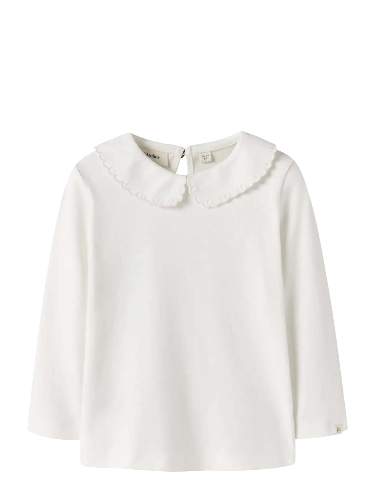 Lil'Atelier NMFFUNDO LIA LS SLIM TOP LIL - Drabužiai - COCONUT MILK / white