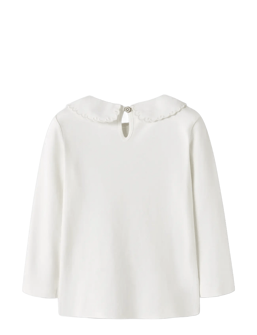 Lil'Atelier - NMFFUNDO LIA LS SLIM TOP LIL - blusar & tunikor - coconut milk - 1