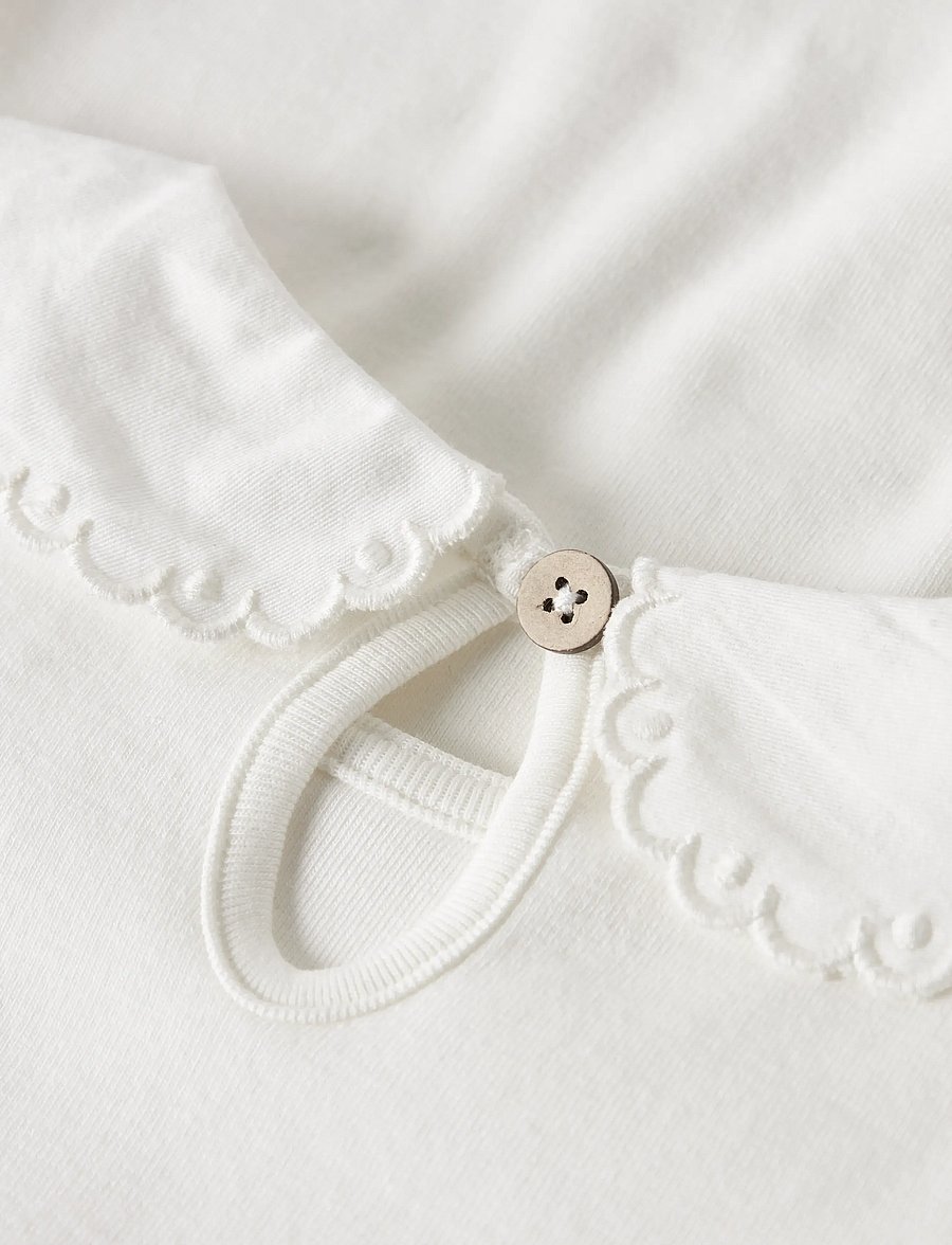 Lil'Atelier - NMFFUNDO LIA LS SLIM TOP LIL - blusar & tunikor - coconut milk - 2
