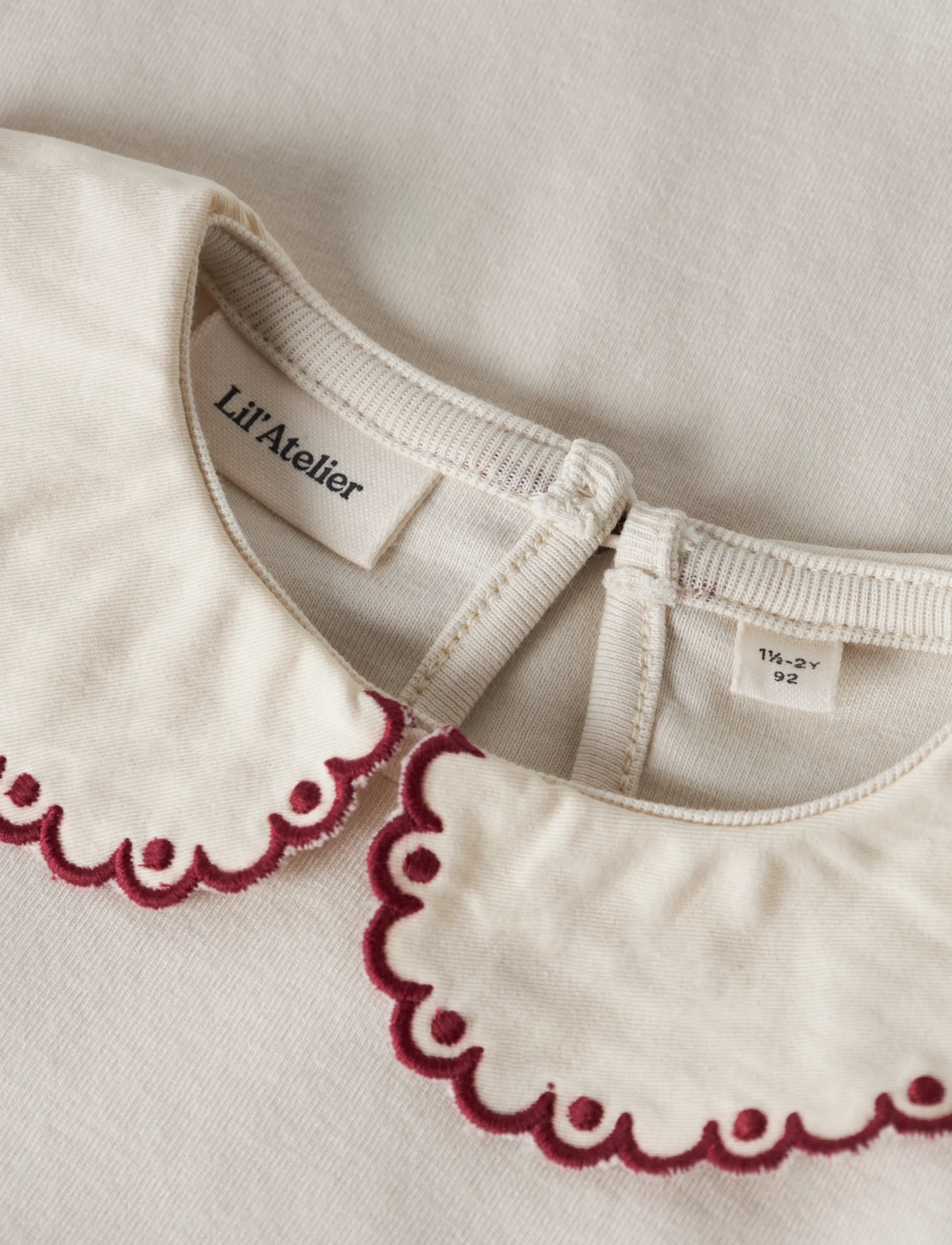 Lil'Atelier - NMFFUNDO LIA LS SLIM TOP LIL - blusar & tunikor - turtledove - 2