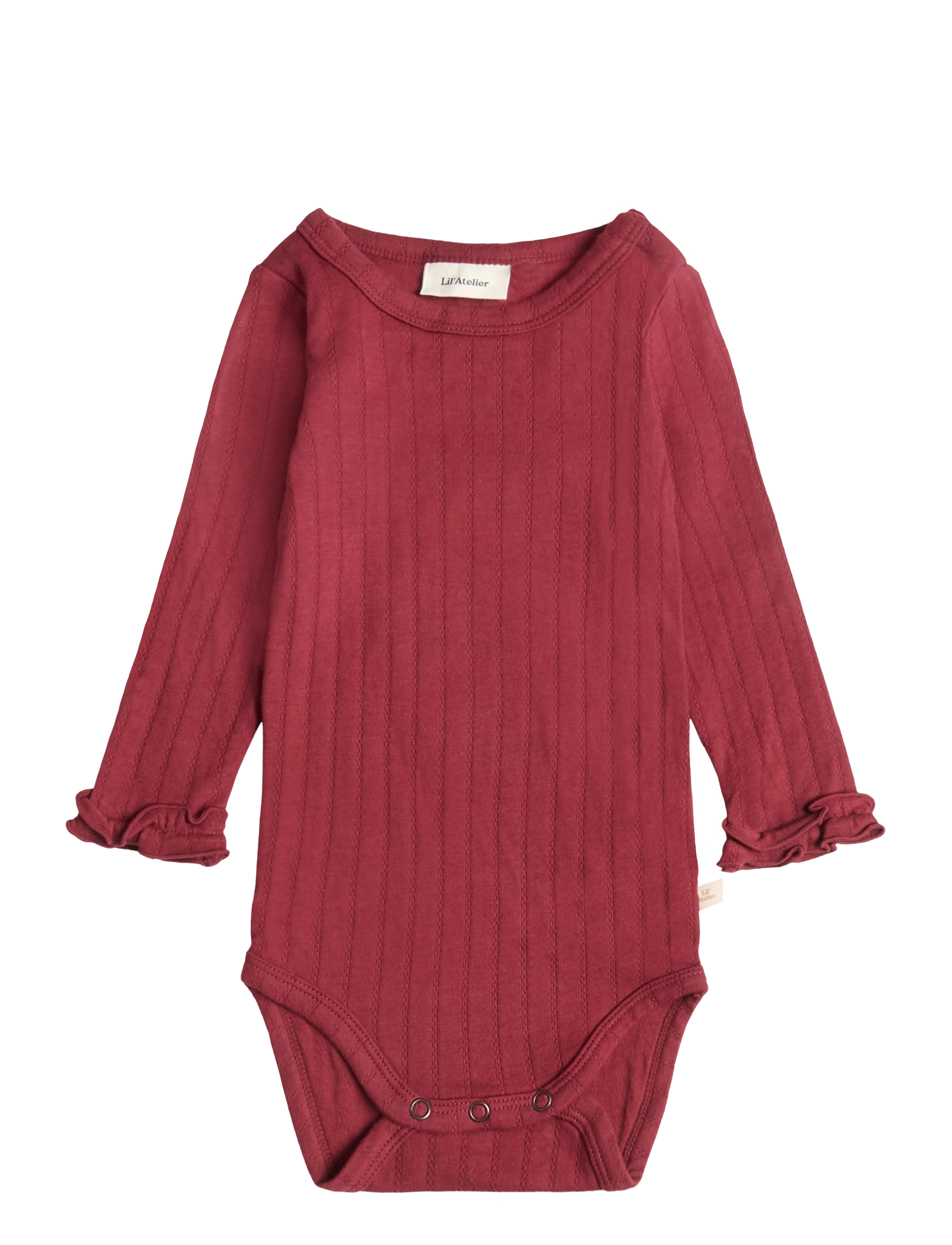 Lil'Atelier NBFRIVER LS SLIM BODY LIL - Clothing - BIKING RED / burgundy