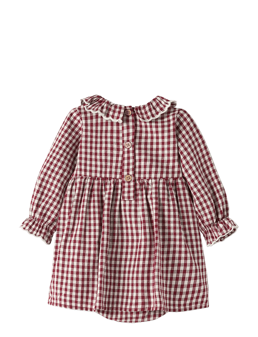 Lil'Atelier - NBFROANNE LS BODY DRESS LIL - pikkade varrukatega bodid - biking red - 1