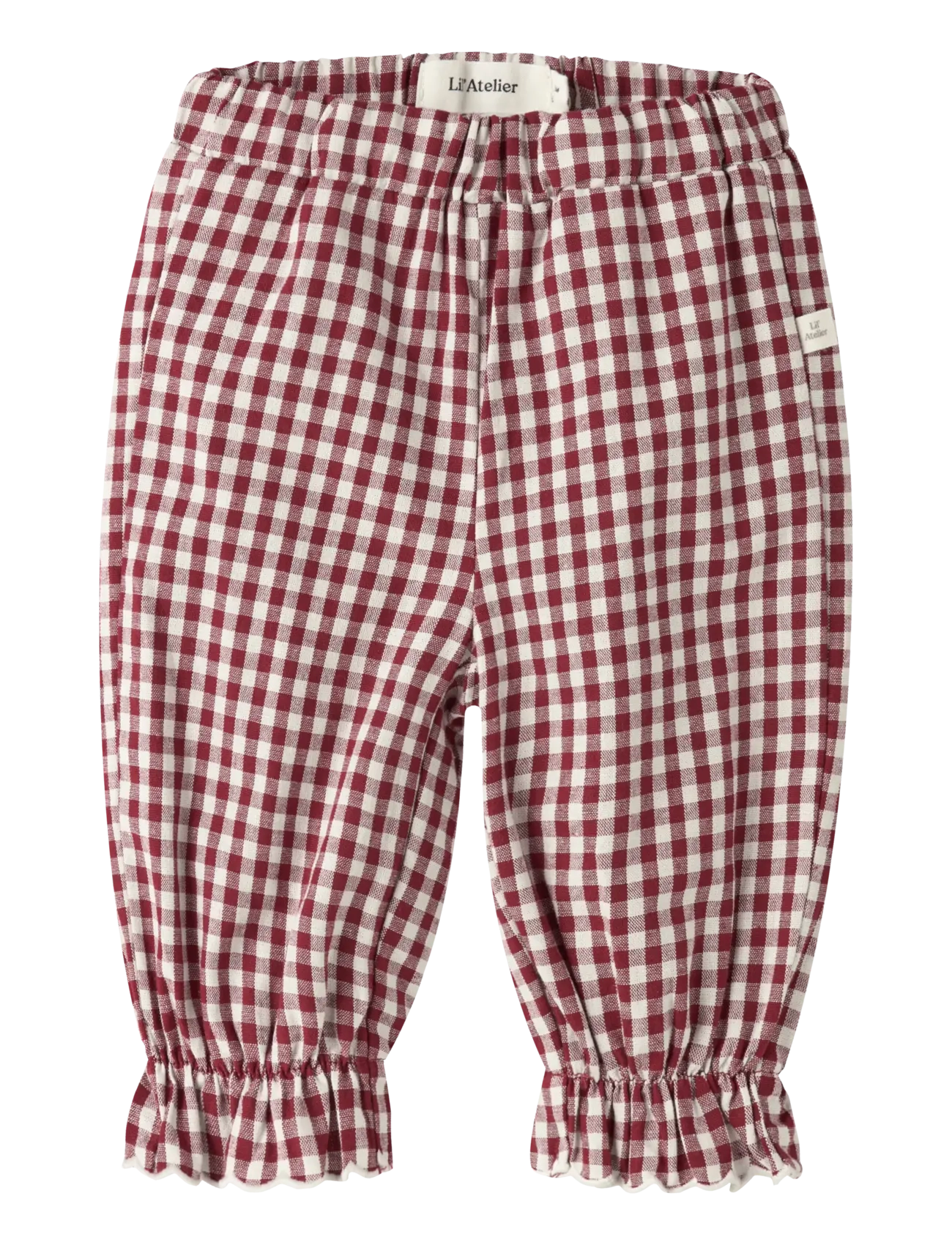 Lil'Atelier NBFROANNE LOOSE PANT LIL - Riided - BIKING RED / burgundy
