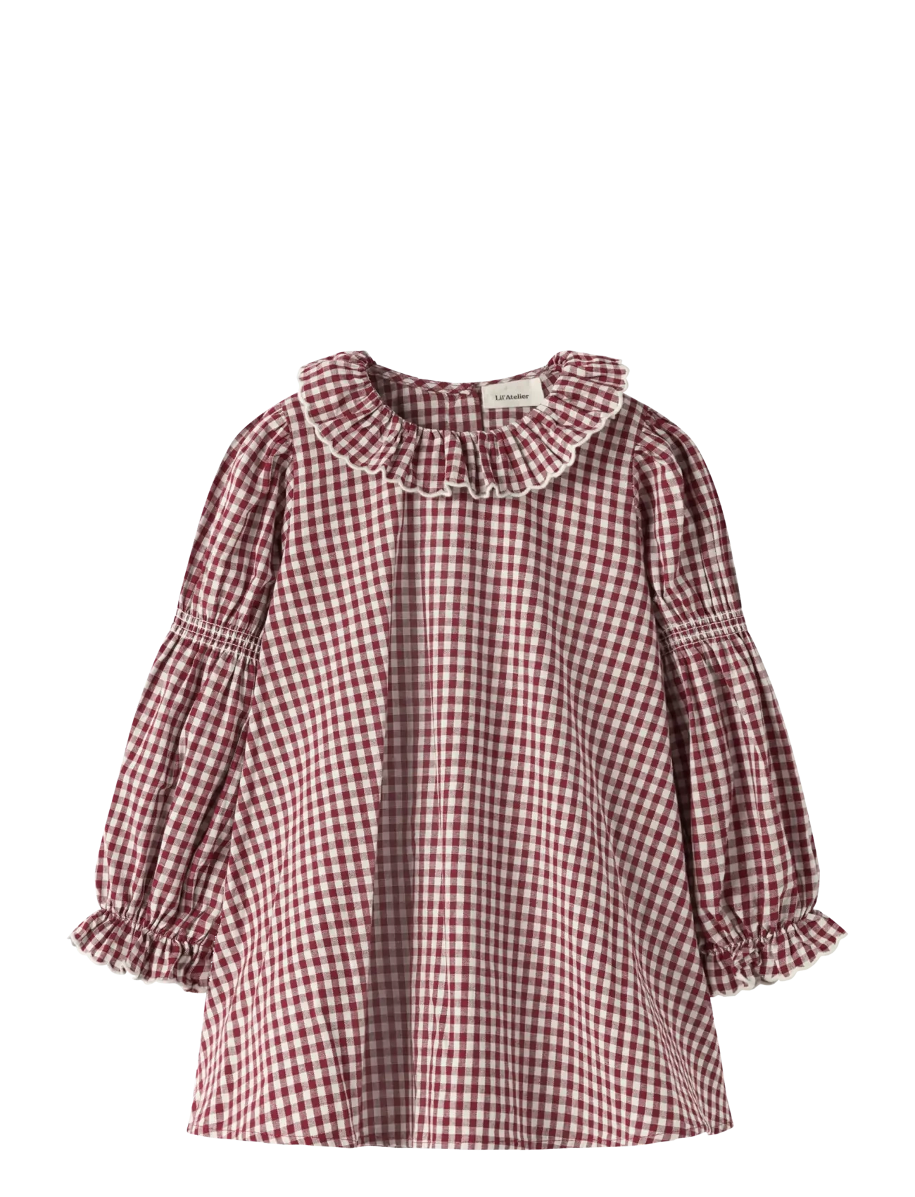 Lil'Atelier NMFROANNE LS LOOSE DRESS LIL - Långärmade babyklänningar - BIKING RED / red