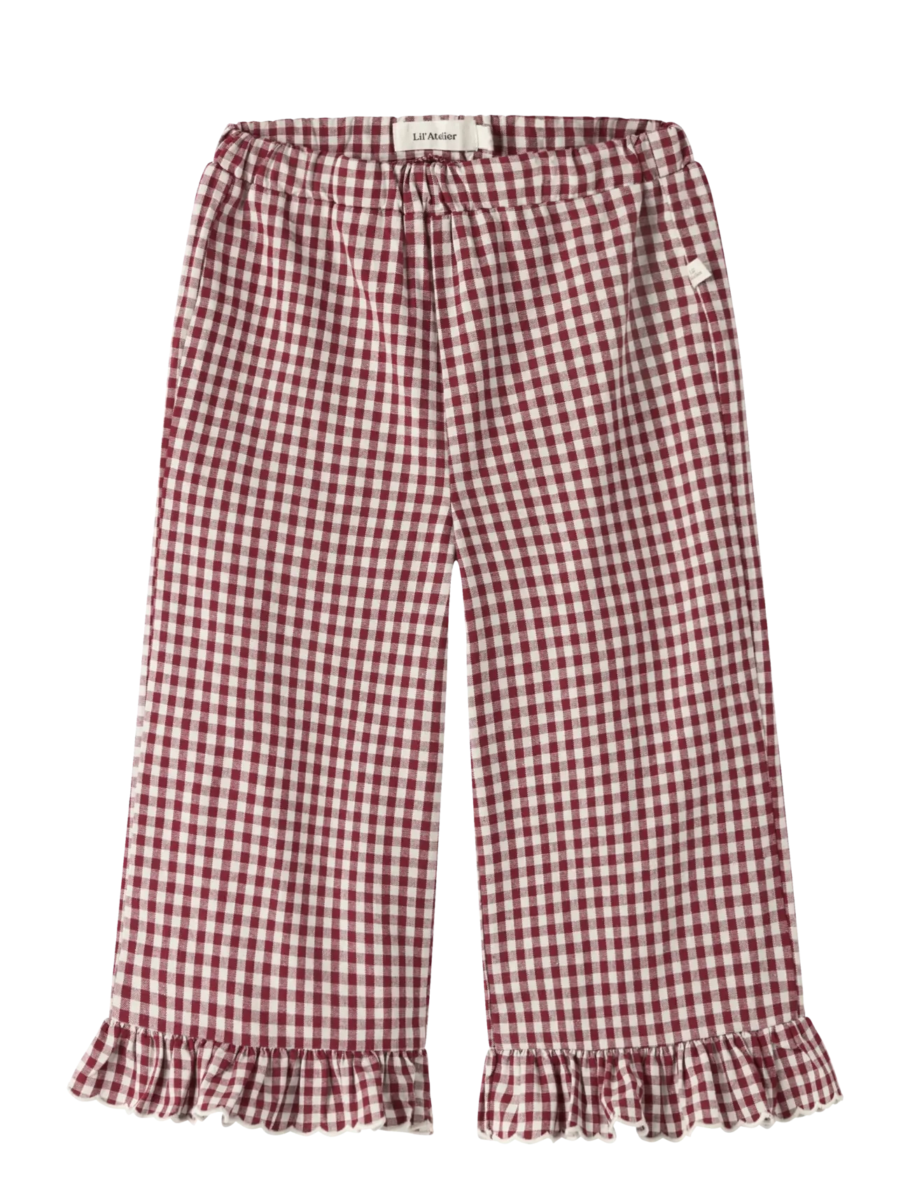 Lil'Atelier NMFROANNE LOOSE PANT LIL - Riided - BIKING RED / burgundy