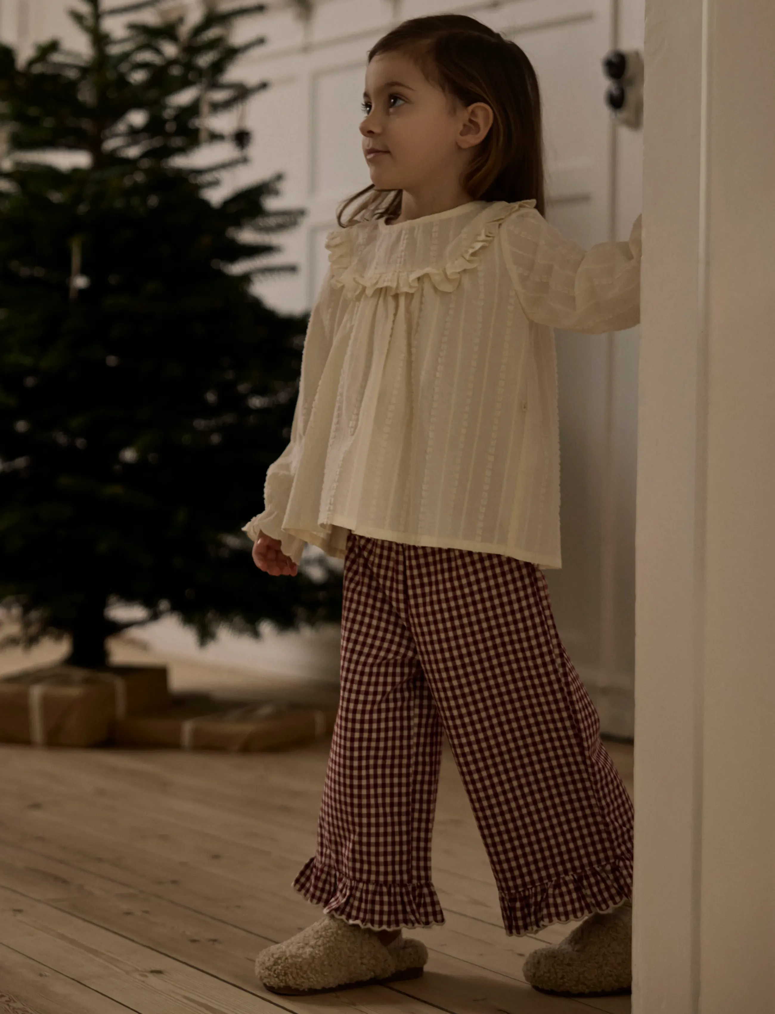 Lil'Atelier - NMFROANNE LOOSE PANT LIL - beebipüksid - biking red - 2