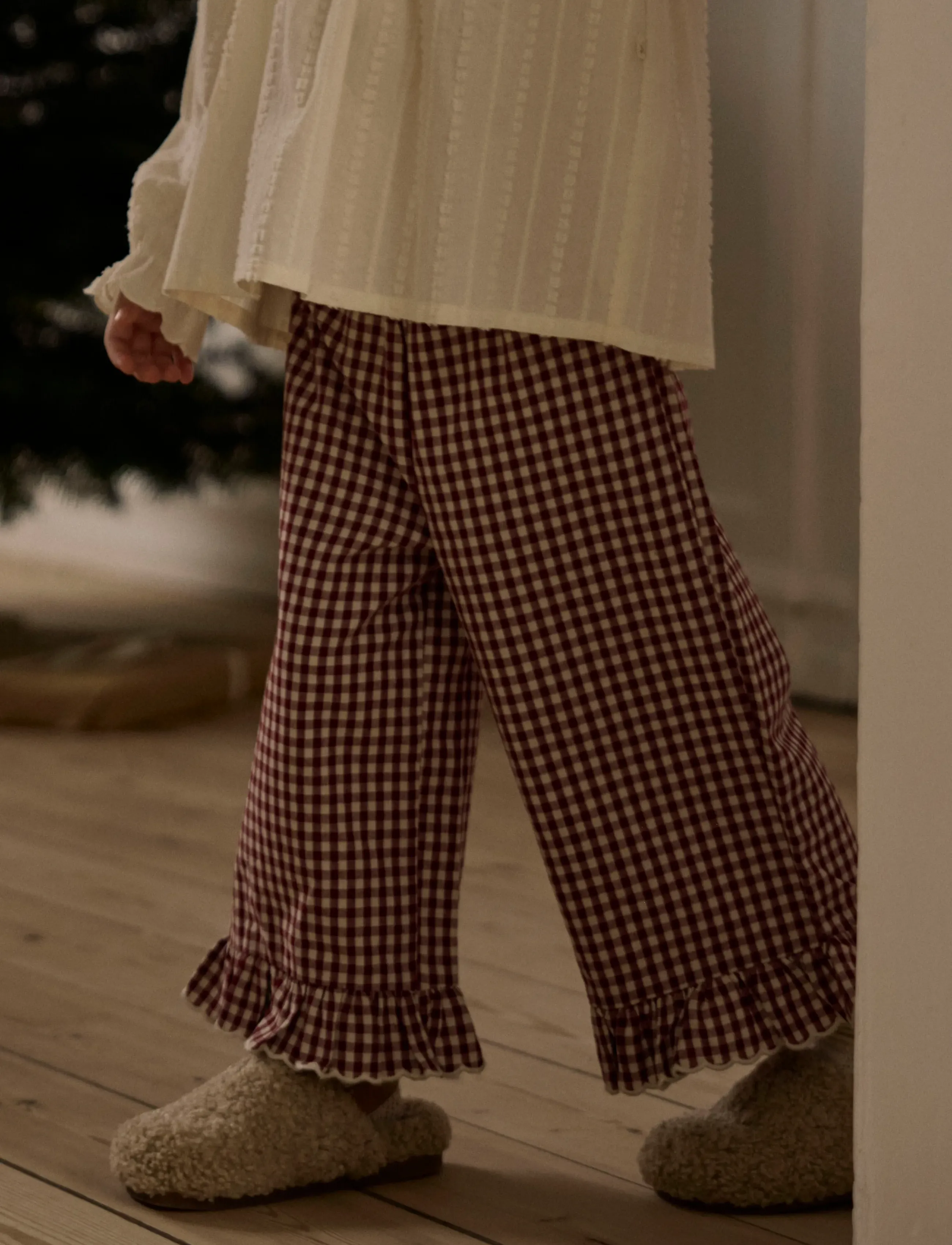 Lil'Atelier - NMFROANNE LOOSE PANT LIL - beebipüksid - biking red - 3