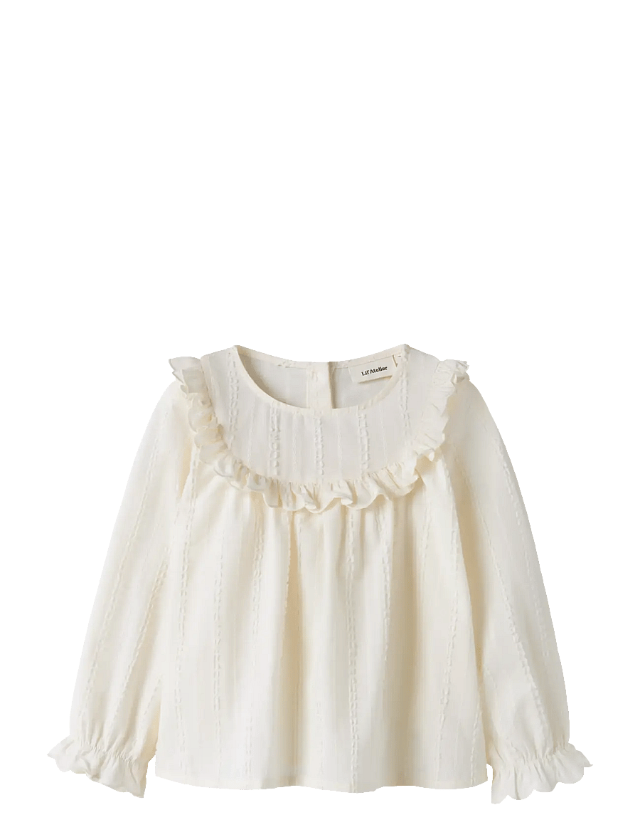 Lil'Atelier - NMFROSEA LS LOOSE SHIRT LIL - langärmlige hemden - turtledove - 0