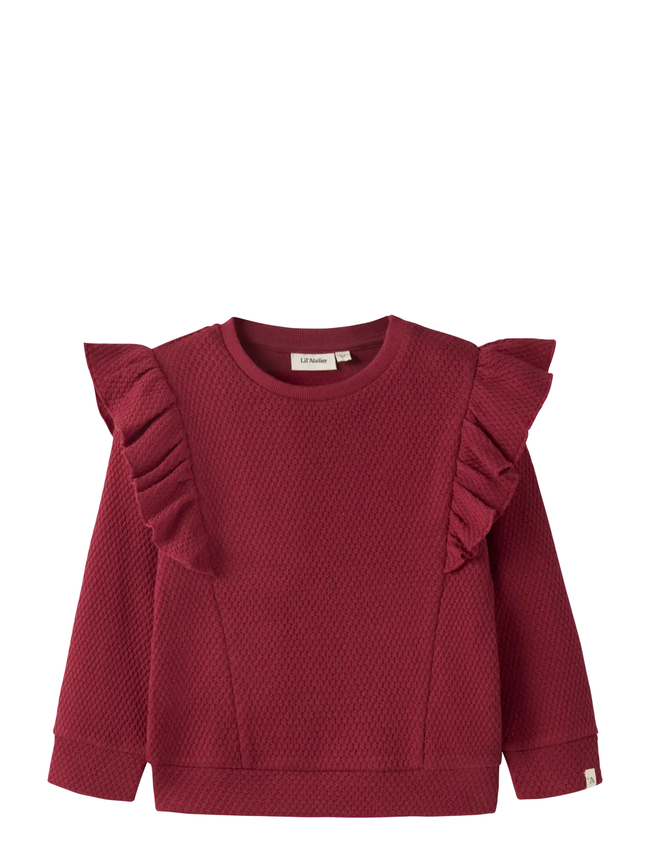Lil'Atelier NMFNOELLA NIK LS LOOSE SWEAT LIL - Sweatshirts - BIKING RED / burgundy