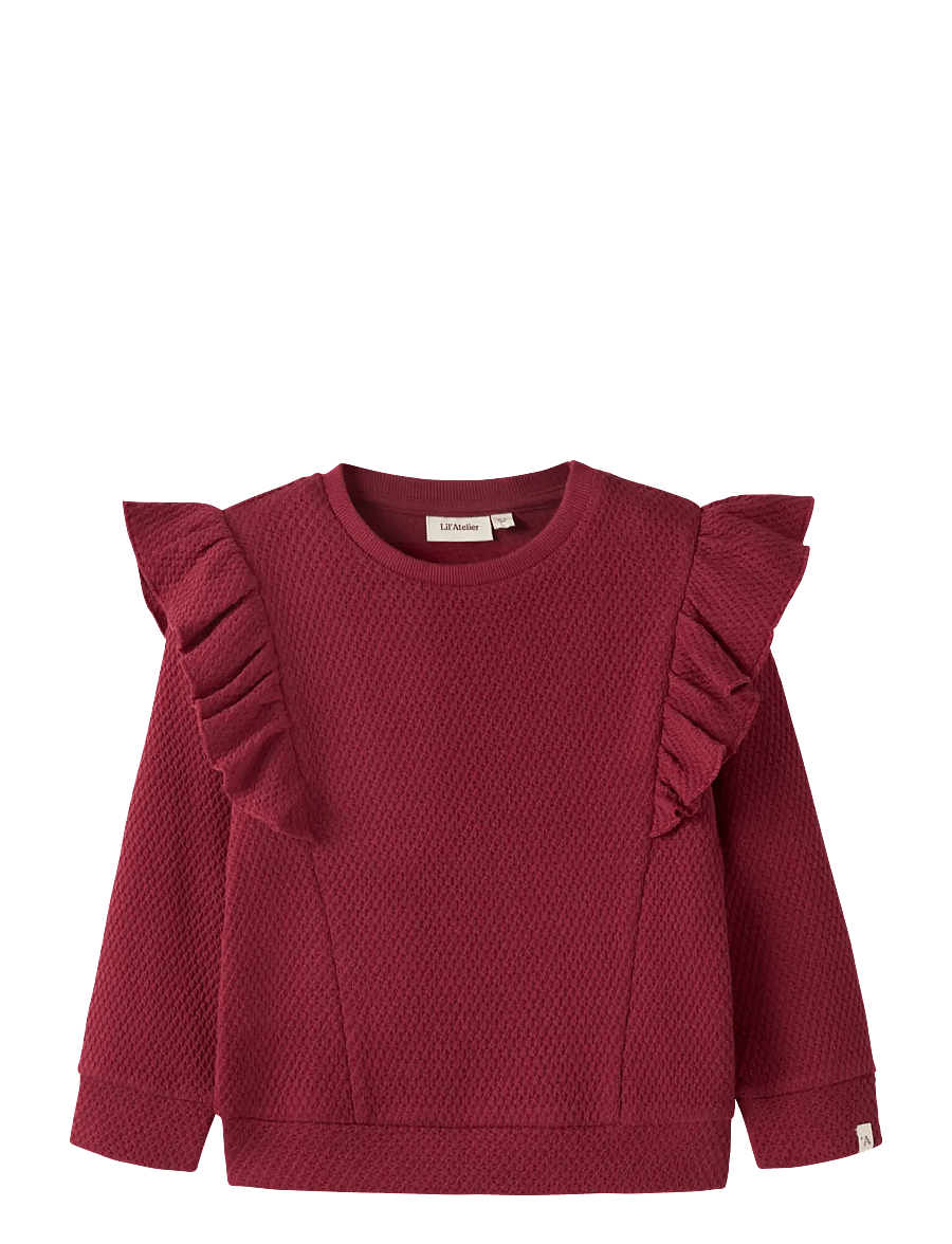 Lil'Atelier - NMFNOELLA NIK LS LOOSE SWEAT LIL - sweatshirts - biking red - 0