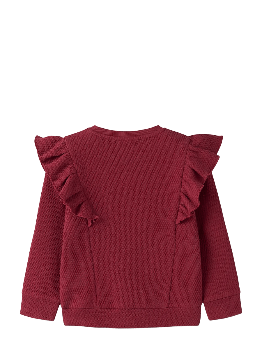 Lil'Atelier - NMFNOELLA NIK LS LOOSE SWEAT LIL - sweatshirts - biking red - 1