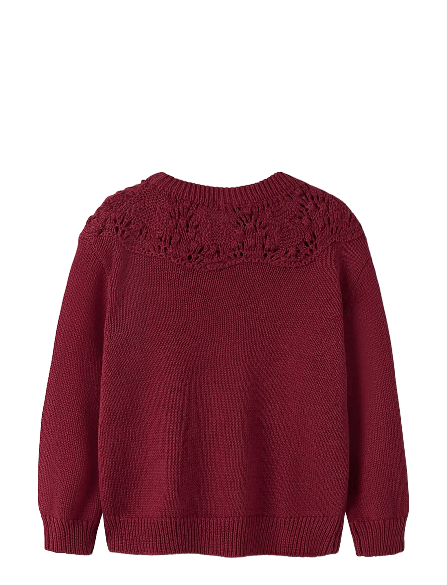 Lil'Atelier - NMFREVA LS LOOSE KNIT LIL - biking red - 1