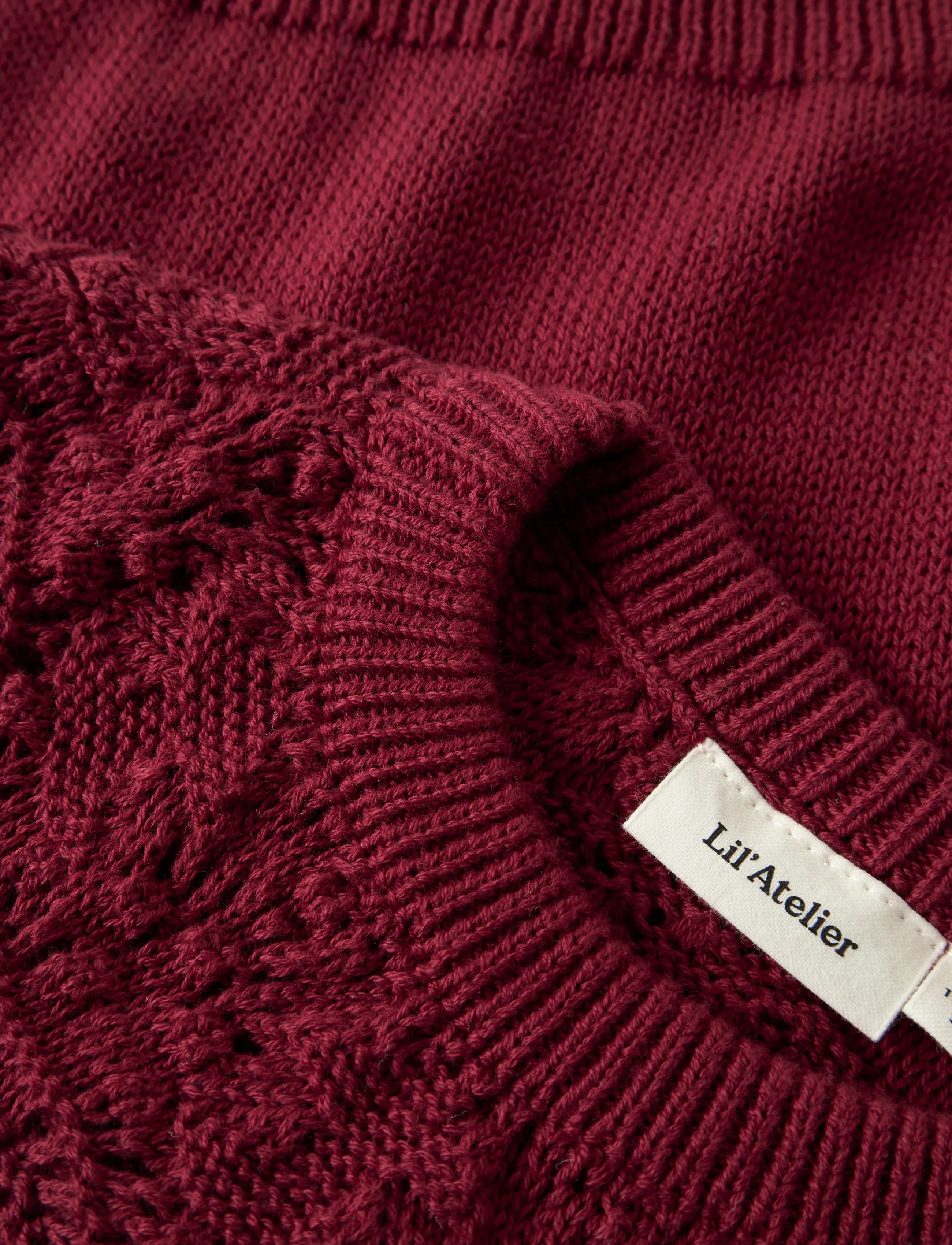 Lil'Atelier - NMFREVA LS LOOSE KNIT LIL - biking red - 2