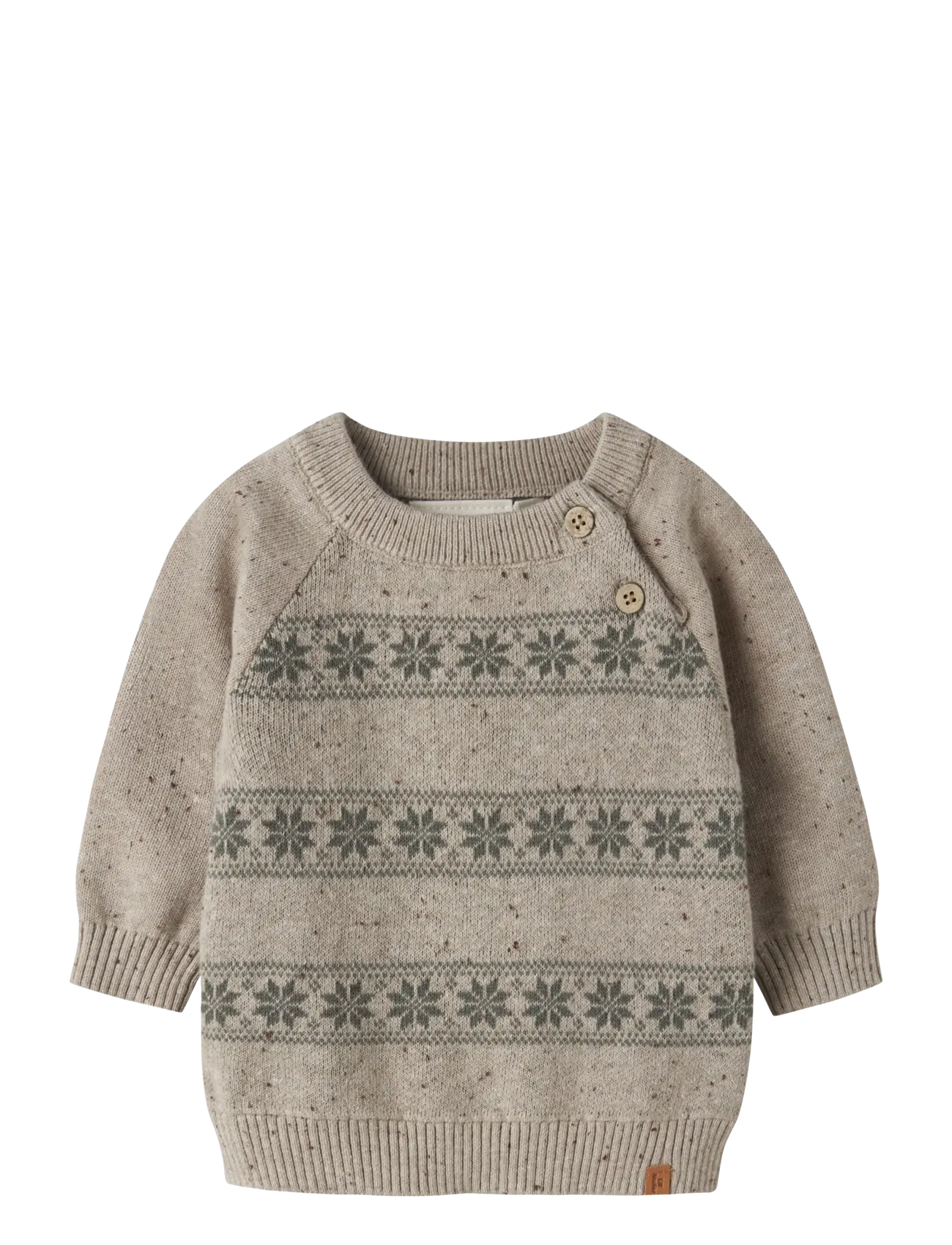 Lil'Atelier NBNGALTO ROB LS KNIT LIL - Kläder - OXFORD TAN / beige