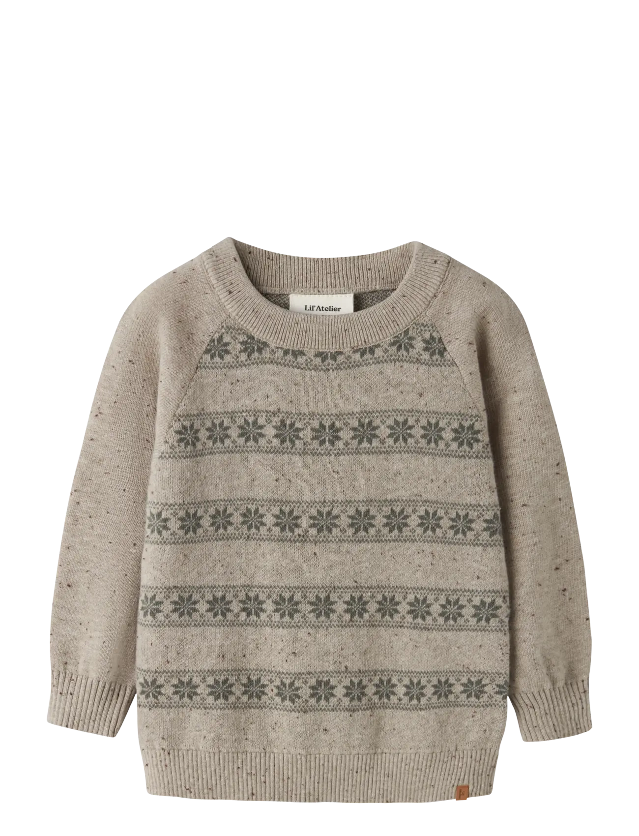 Lil'Atelier NMNGALTO ROB LS KNIT LIL - Kläder - OXFORD TAN / beige