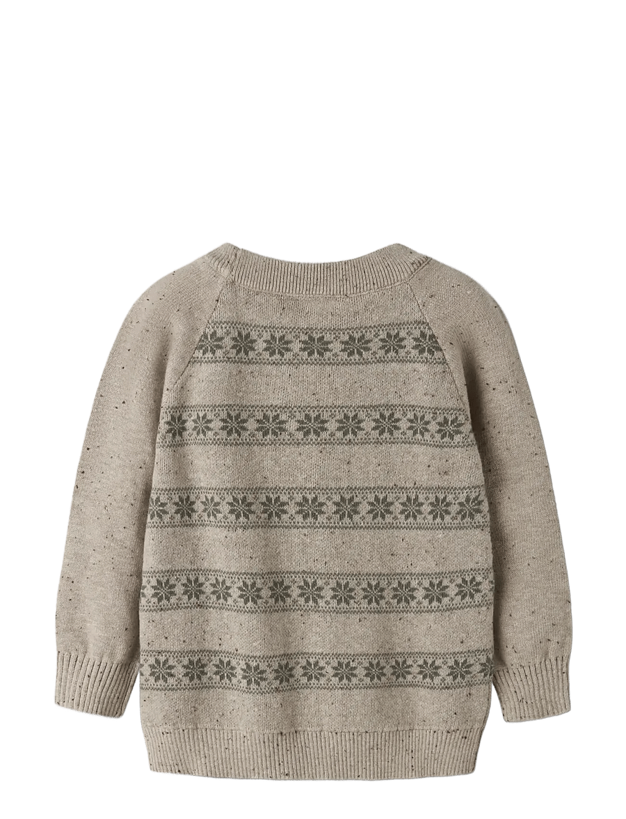 Lil'Atelier - NMNGALTO ROB LS KNIT LIL - stickade tröjor - oxford tan - 1